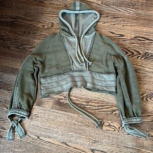 Free People Cropped Sweatshirt XS